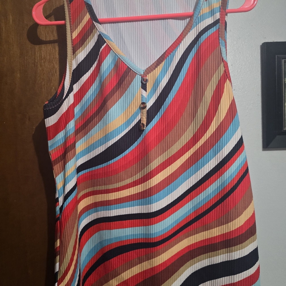 Colorful Striped Women's Top
